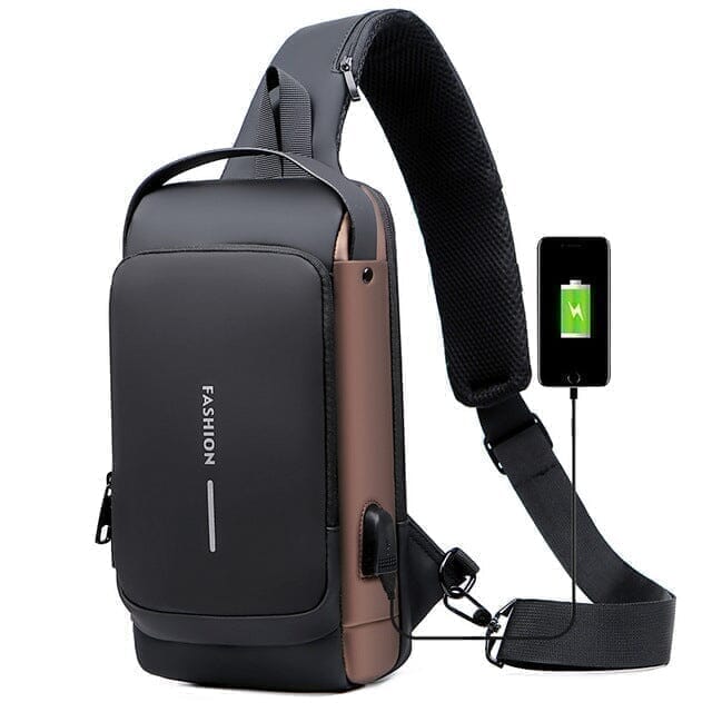 Mochila Anti-Furto com Senha USB Slim Bag - Giga store