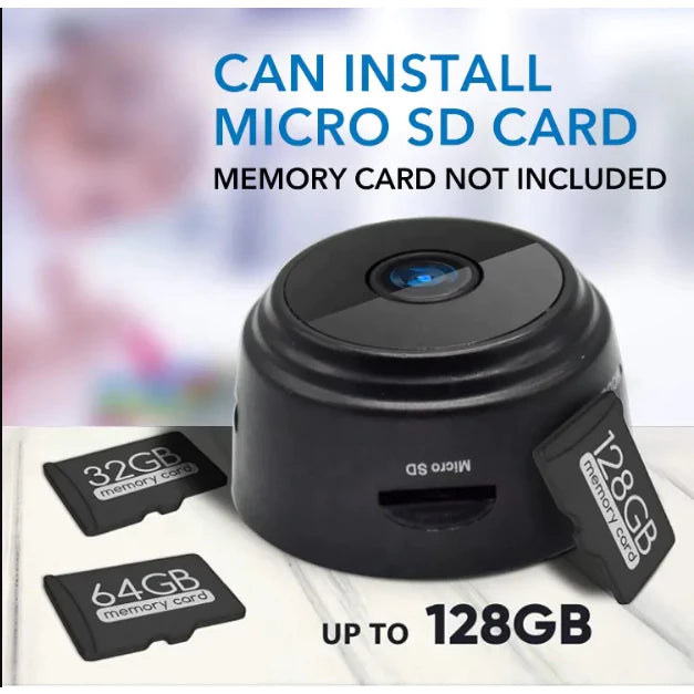 Mini Câmera De Segurança, Wifi, 1080p, Hd, Sem Fio, Recarregavél - Giga store