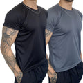 Kit 2 Camisetas Dry Fit Masculina - Casual - Treino - Academia - Esportes - Exercícios - Corrida - Giga store