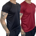 Kit 2 Camisetas Dry Fit Masculina - Casual - Treino - Academia - Esportes - Exercícios - Corrida - Giga store