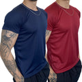 Kit 2 Camisetas Dry Fit Masculina - Casual - Treino - Academia - Esportes - Exercícios - Corrida - Giga store