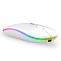 Mouse Sem Fio, Wireless, Recarregável com Led Rgb e Bateria Interna - Giga store