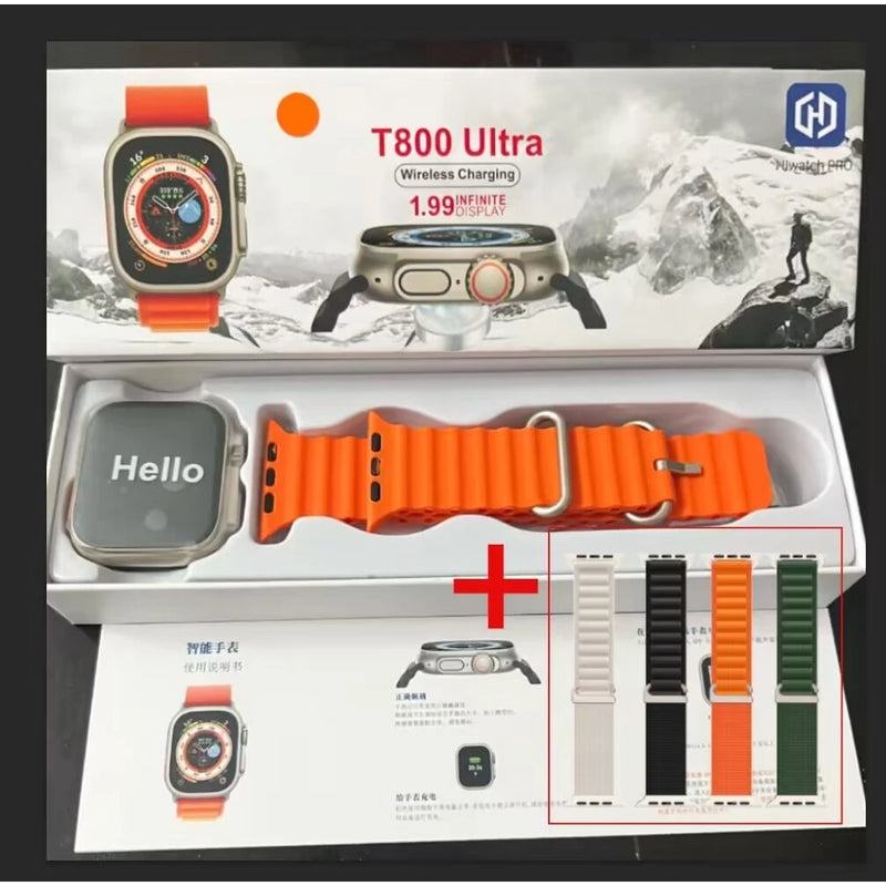 2024 Nova Série 8 Relógio Ultra Smart Watch, Esportivo, Sem Fio À Prova D'água T800 - Giga store