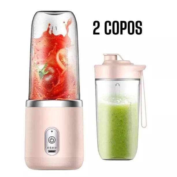 Copo mixer premium super potente mini liquidificador recarregável 400ml - Giga store