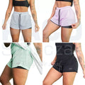 Shorts, 2 em 1 Feminino, Dryfit, Bermuda Dupla Para Treino, Academia ,Caminhada e Outros Esportes- Giga store