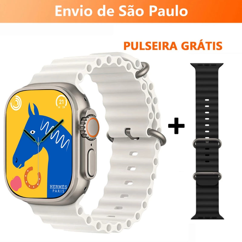 2024 Nova Série 8 Relógio Ultra Smart Watch, Esportivo, Sem Fio À Prova D'água T800 - Giga store