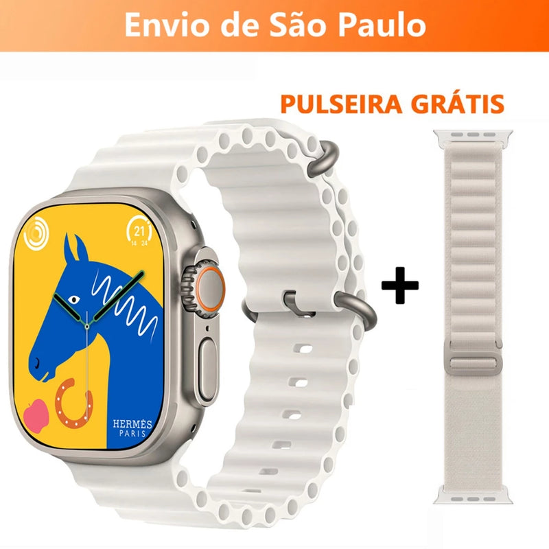 2024 Nova Série 8 Relógio Ultra Smart Watch, Esportivo, Sem Fio À Prova D'água T800 - Giga store