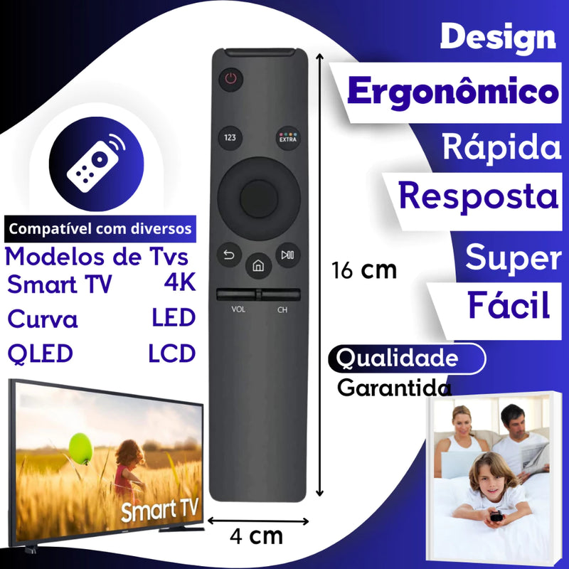 Controle remoto para tv samsung 4k - Giga store