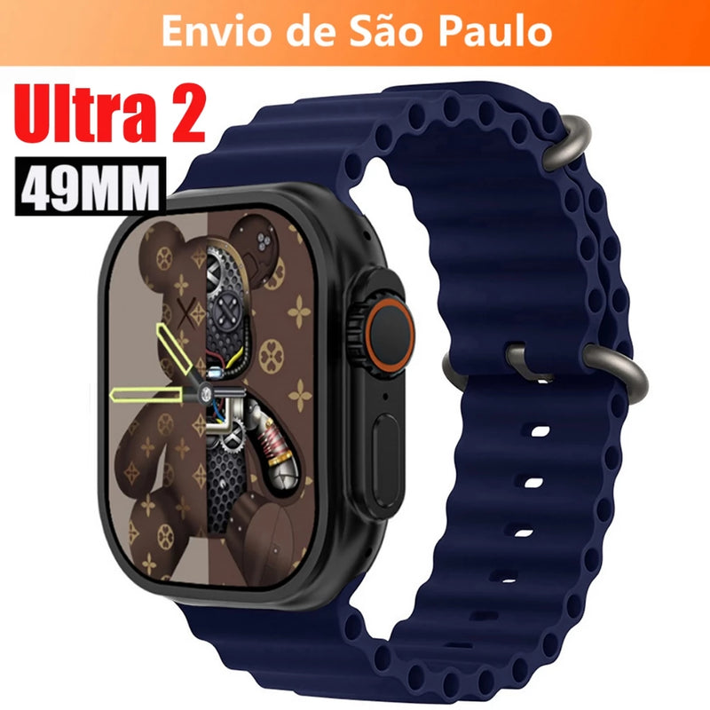 2024 Nova Série 8 Relógio Ultra Smart Watch, Esportivo, Sem Fio À Prova D'água T800 - Giga store