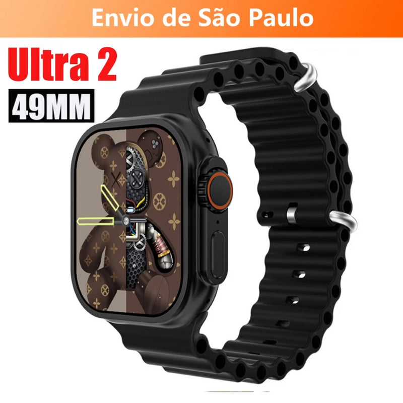 2024 Nova Série 8 Relógio Ultra Smart Watch, Esportivo, Sem Fio À Prova D'água T800 - Giga store