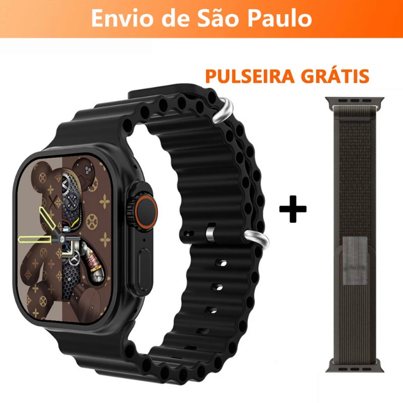 2024 Nova Série 8 Relógio Ultra Smart Watch, Esportivo, Sem Fio À Prova D'água T800 - Giga store