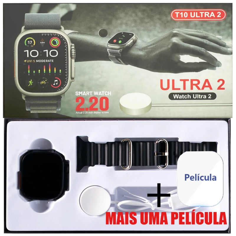 2024 Nova Série 8 Relógio Ultra Smart Watch, Esportivo, Sem Fio À Prova D'água T800 - Giga store