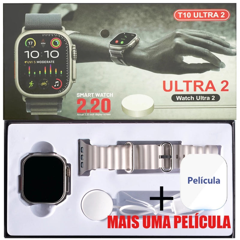 2024 Nova Série 8 Relógio Ultra Smart Watch, Esportivo, Sem Fio À Prova D'água T800 - Giga store