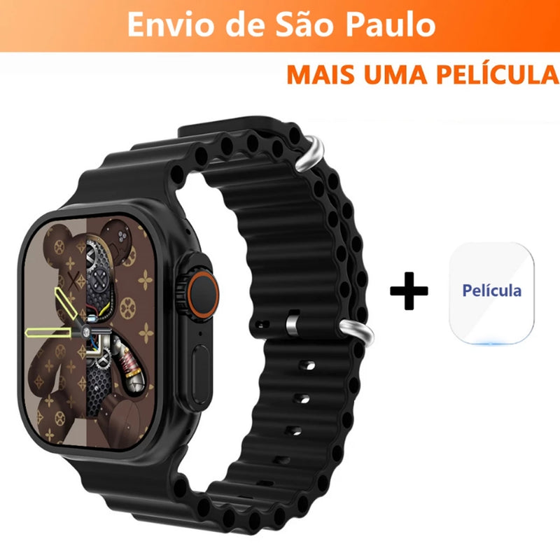 2024 Nova Série 8 Relógio Ultra Smart Watch, Esportivo, Sem Fio À Prova D'água T800 - Giga store