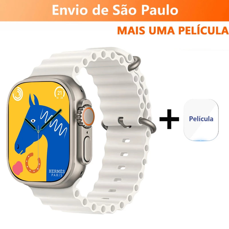 2024 Nova Série 8 Relógio Ultra Smart Watch, Esportivo, Sem Fio À Prova D'água T800 - Giga store