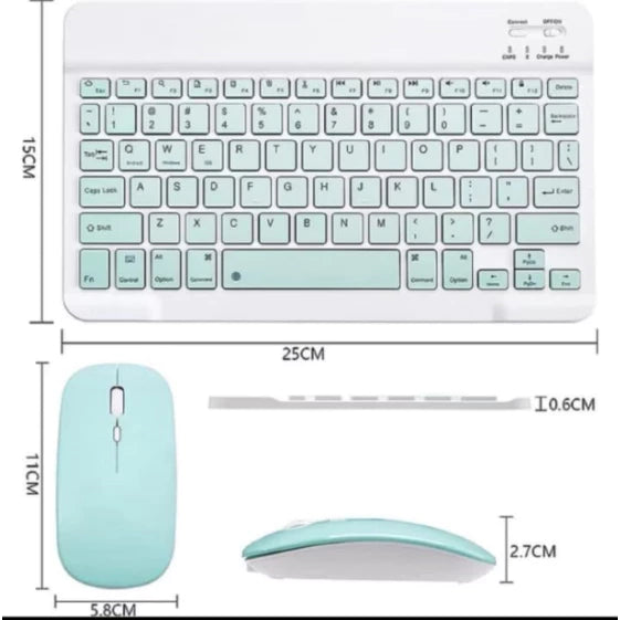 Mini Teclado Bluetooth Sem Fio, Recarregável  Para Computador/notebook - Giga store