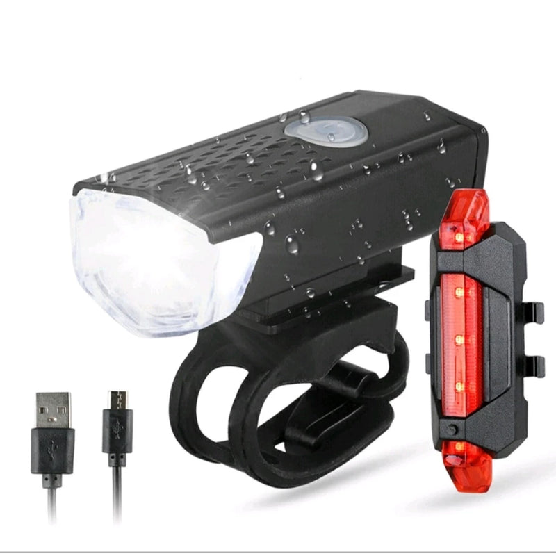 Kit Lanterna e Farol Bicicleta Luz Ultra Led a Prova D'Água - Giga store