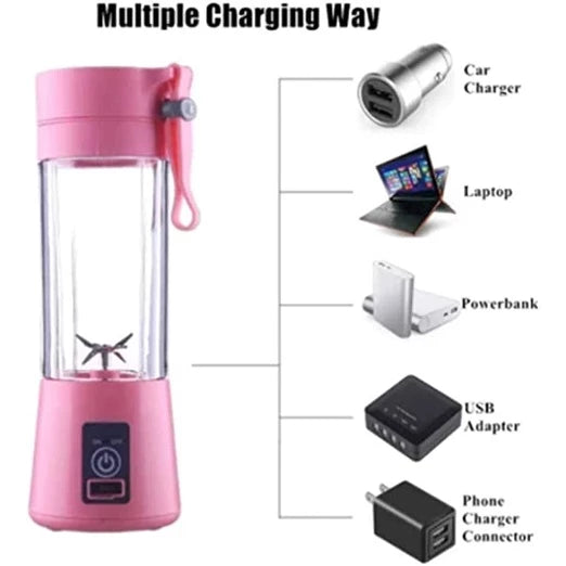 Mini Liquidificador Portátil Shake 6 Laminas + Cabo USB - Giga store