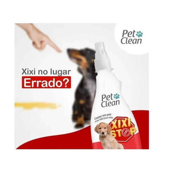 Kit Adestrador Xixi Stop + Xixi Aqui Pet, Clean 500 mL para Cães e Gatos - Giga store