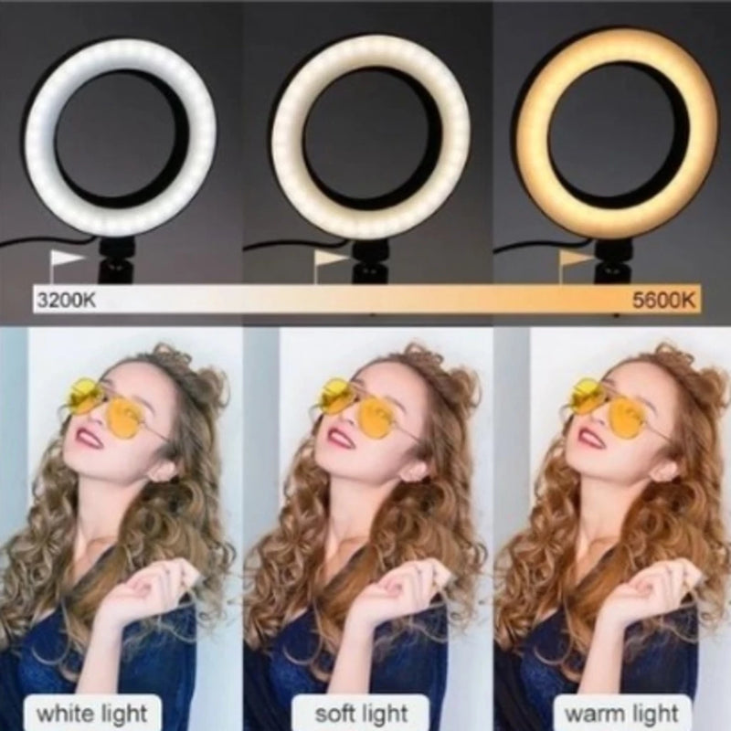 Ring Light Iluminador 10 Polegadas Com Tripé De 2.10 Metros - Giga store