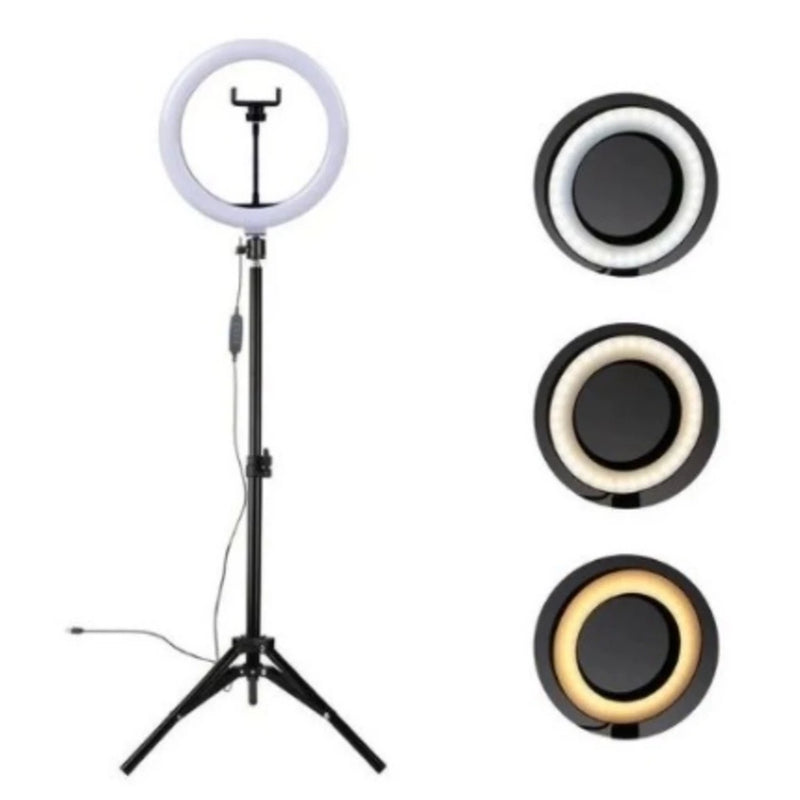 Ring Light Iluminador 10 Polegadas Com Tripé De 2.10 Metros - Giga store