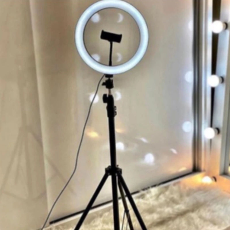 Ring Light Iluminador 10 Polegadas Com Tripé De 2.10 Metros - Giga store