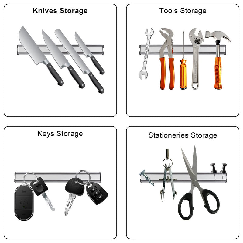 Barra magnética imã para facas e ferramentas - Giga store