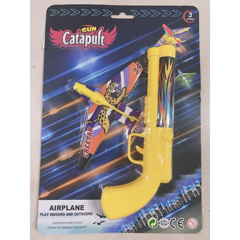 Lançador De Avião (COM LUZ) Planador Brinquedo Infantil De Espuma Catapulta - Giga store